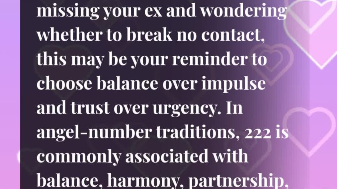 ⁣Seeing 222 While Missing Your Ex? 💔✨ What It REALLY Means for Love & No Contact
