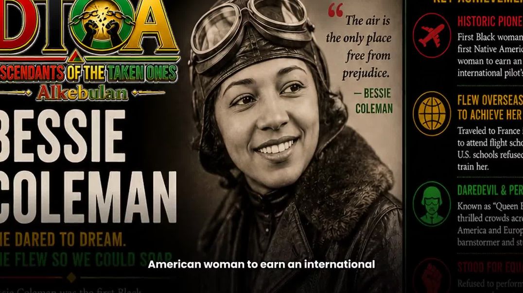 ⁣Bessie Coleman was a pioneering aviator, daredevil, and freedom seeker who became the first Black wo