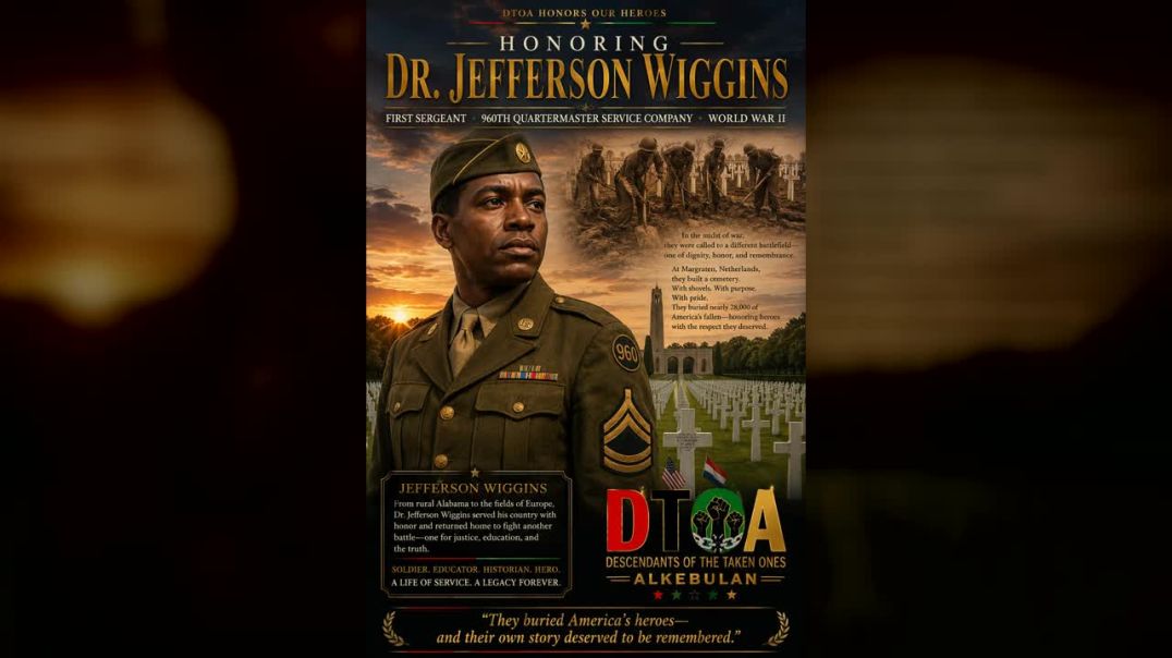 ⁣"The man who buried heroes and made sure history remembered the Black soldiers who served besid
