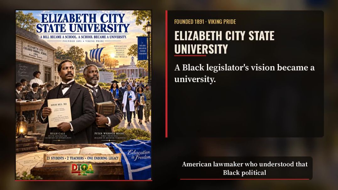 ⁣Elizabeth City State University: A Black Legislator’s Vision Became a University