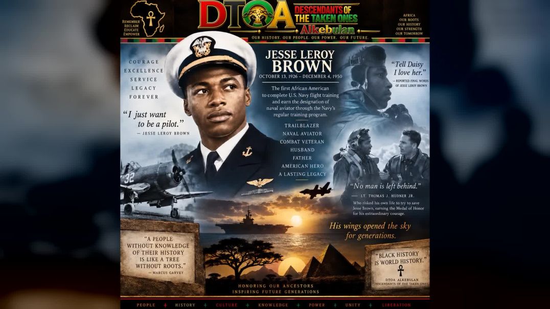 ⁣Jesse Leroy Brown (1926–1950): The Black Naval Aviator Who Broke America's Color Barrier and Di