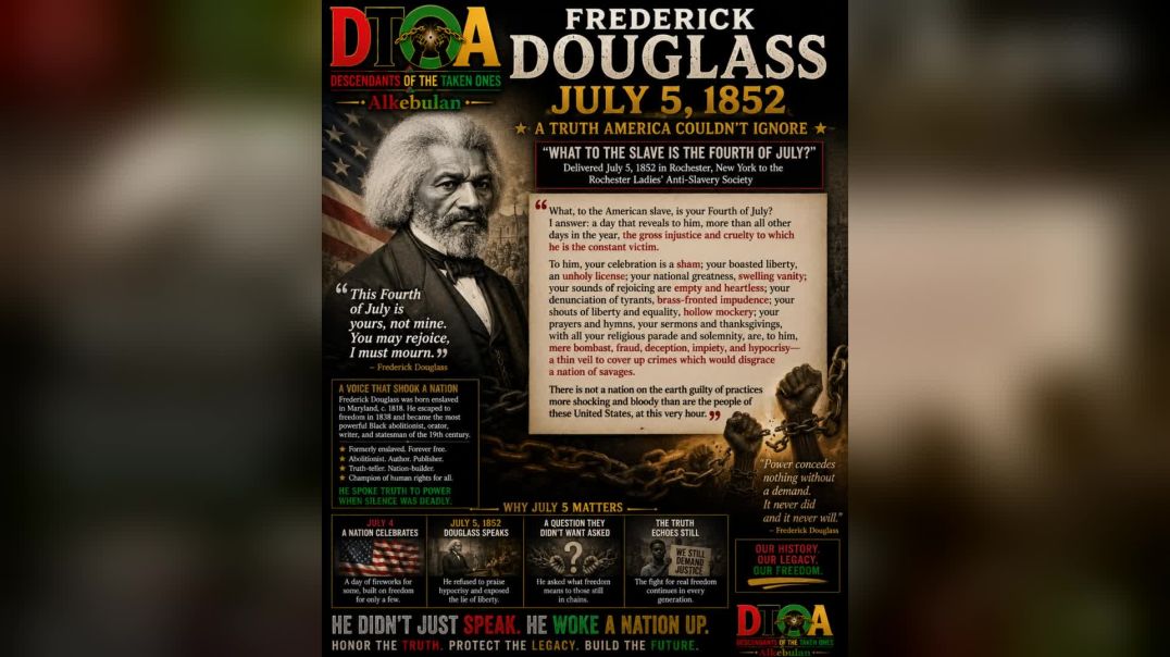 ⁣Frederick Douglass A Call for Justice