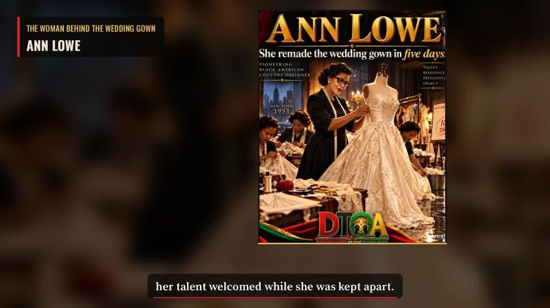 ⁣Ann Lowe: The Woman Behind the Wedding Gown
