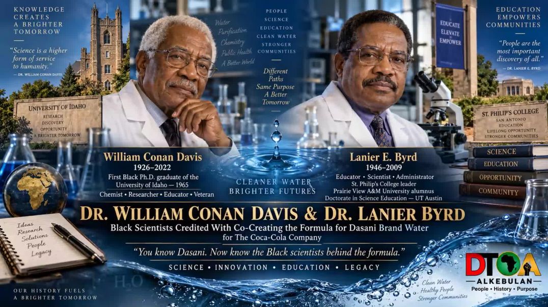 ⁣YOU KNOW DASANI. NOW KNOW THE BLACK SCIENTISTS BEHIND THE FORMULA.”