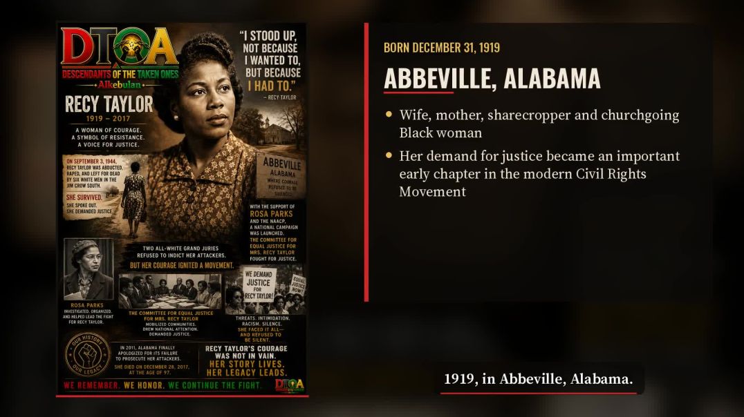 ⁣The Woman Whose Courage Helped Ignite the Civil Rights Movement, Recy Taylor