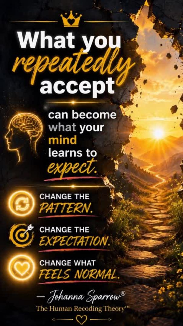 What You Repeatedly Accept Can Become What You Expect | Johanna Sparrow®