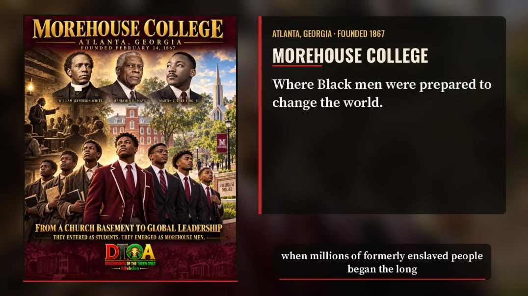 ⁣Morehouse College — Where Black Men Were Prepared to Change the World