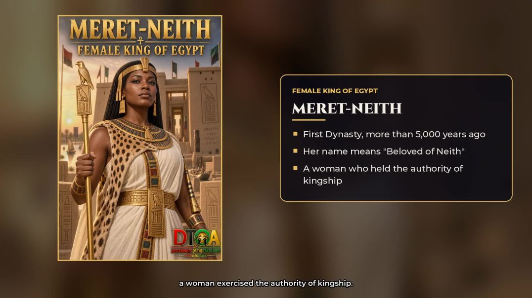 ⁣Meret-Neith: The Female King Who Ruled Egypt