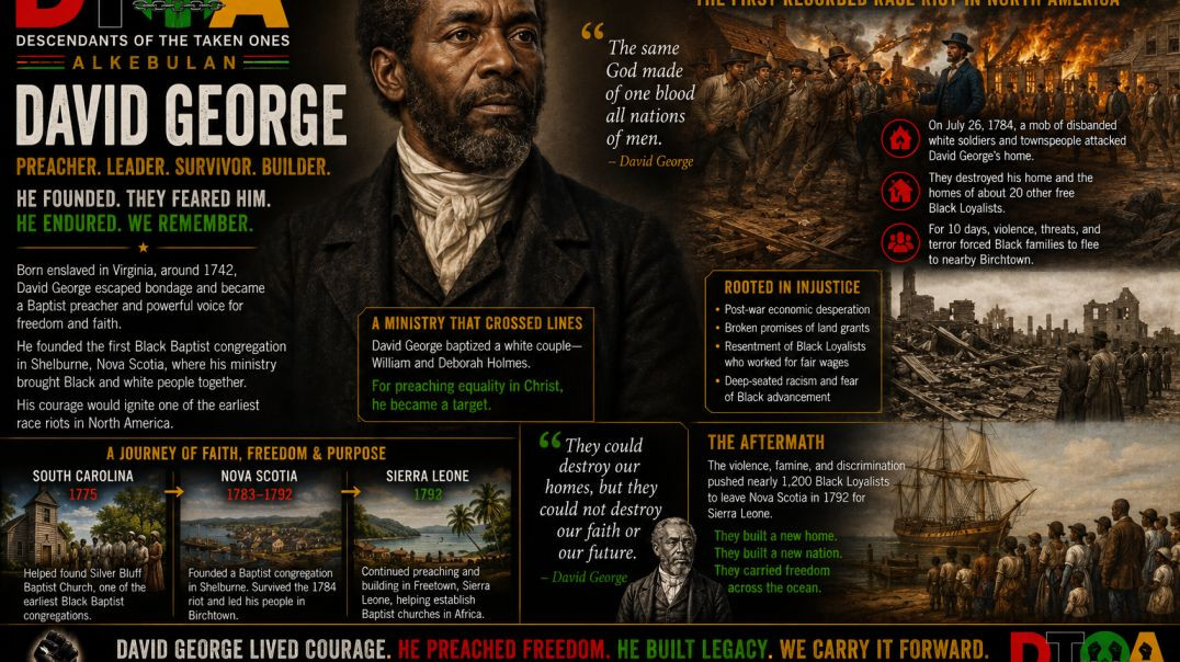 ⁣Canada's First Race Riot:   David George and the Shelburne Race Riot — 1784