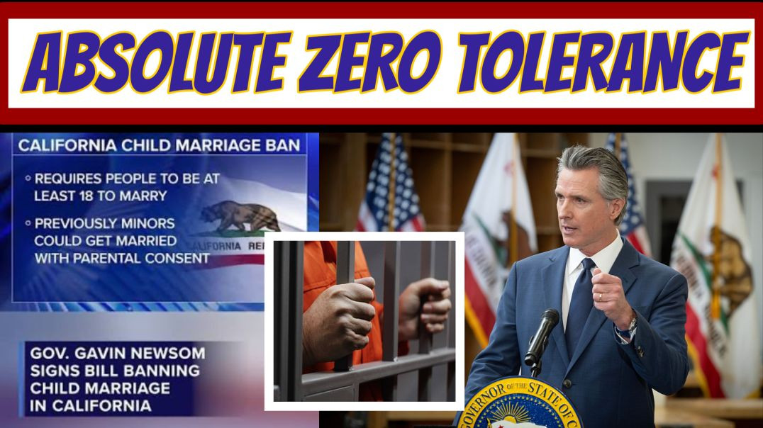 ⁣DO YOU FIND CHILD SEX SICK??? California Is Outlawing Child Marriage