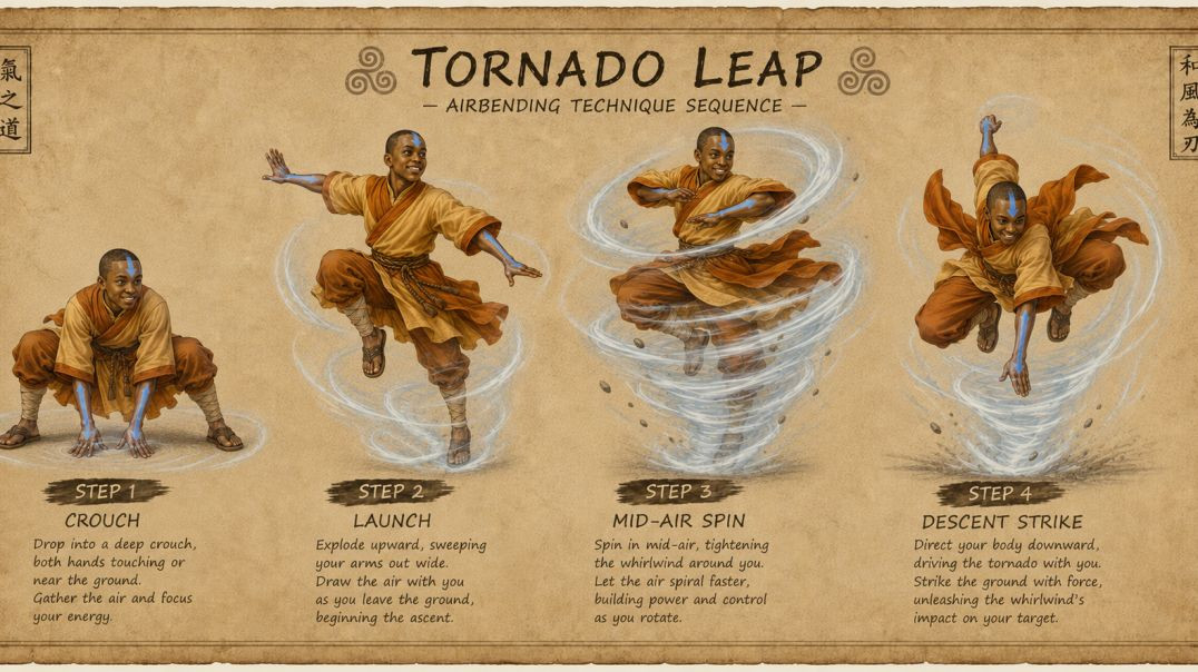Air bending tornado leap