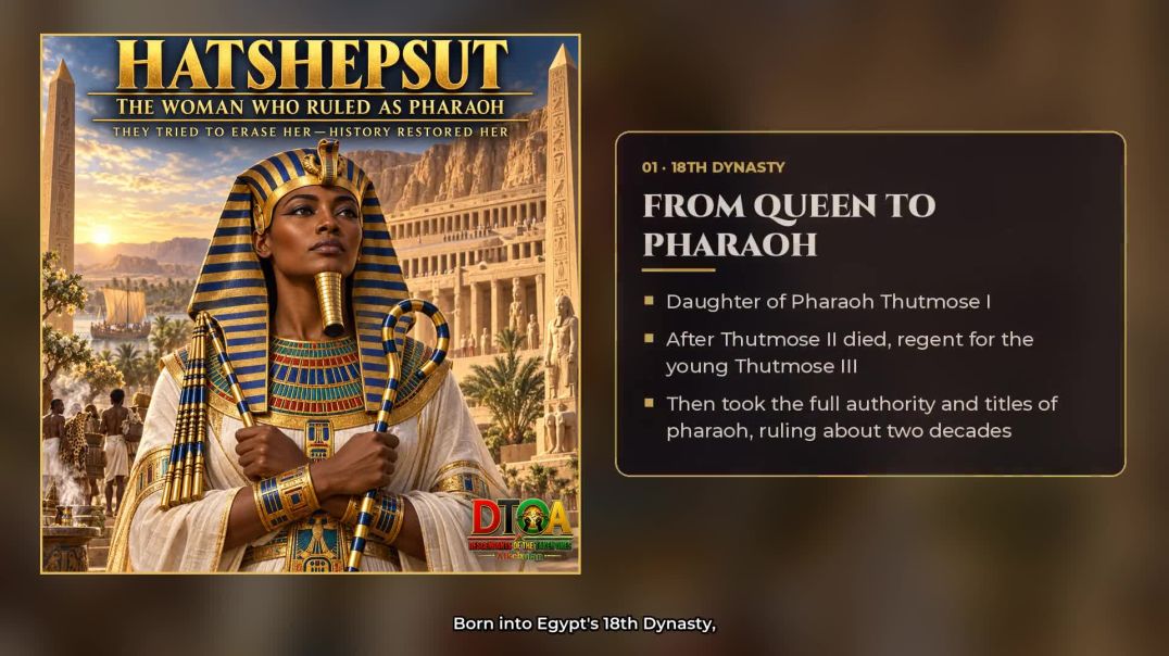 ⁣Hatshepsut: The Woman Who Ruled as Pharaoh