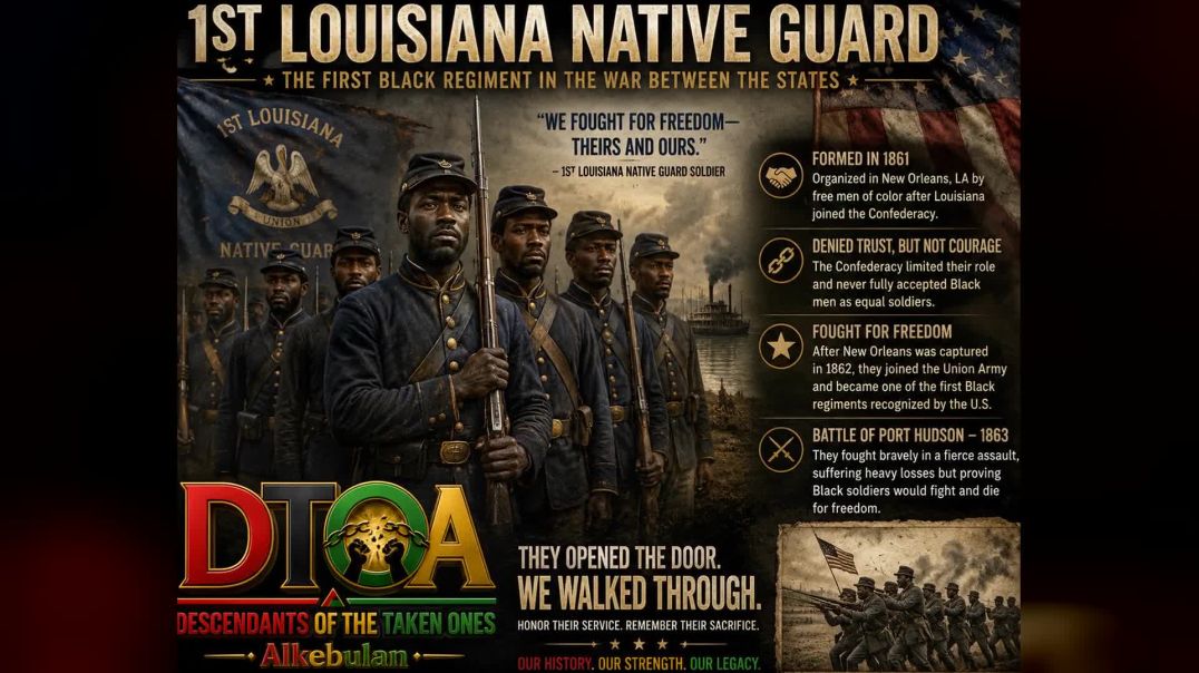 ⁣1st Louisiana Native Guard — Black Soldiers in the War Between the States