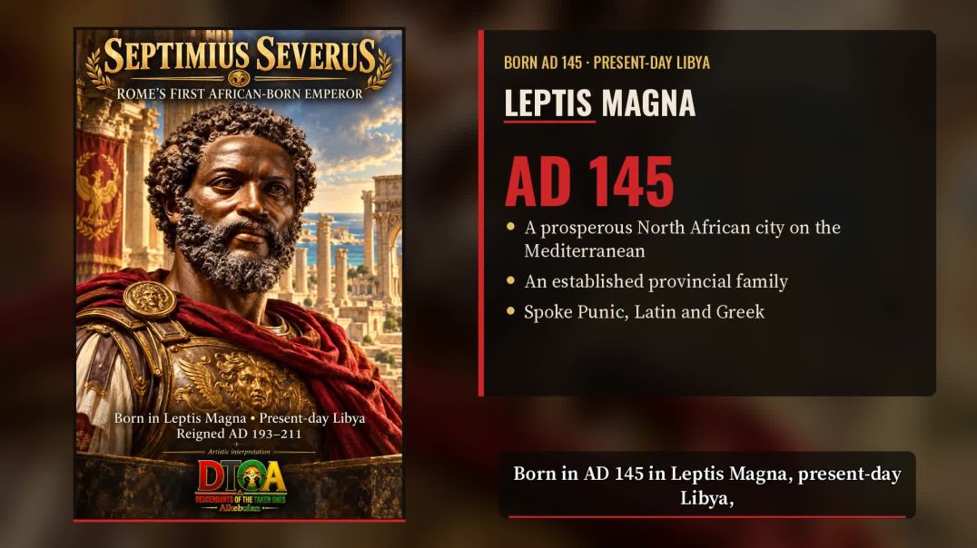 ⁣THE AFRICAN-BORN EMPEROR WHO RULED ROME