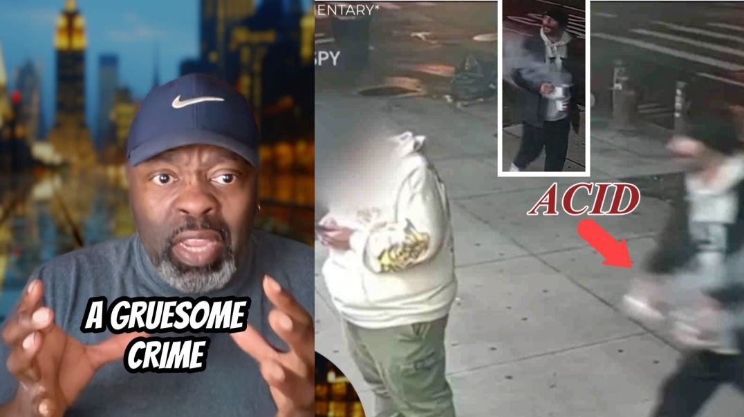 ⁣INSANE CRIMINAL THROWING ACID IN THE FACES OF NEW YORKERS