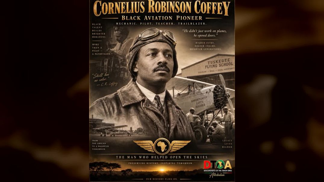 ⁣Cornelius Robinson Coffey (1903–1994)  The Black Aviation Pioneer Who Refused to Let Segregation Kee
