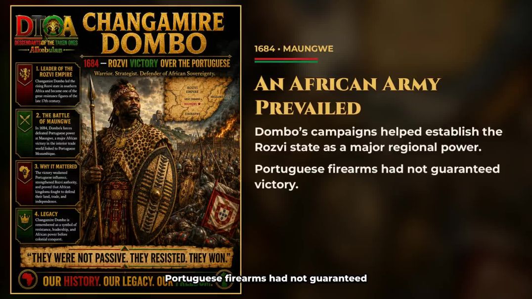 1684: Changamire Dombo and the Rozvi Victory Over the Portuguese