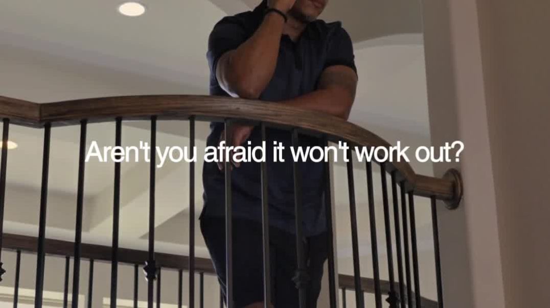 ⁣I’m afraid of a future that looks nothing like the one I dreamed of. #300 #courage #taketherisk