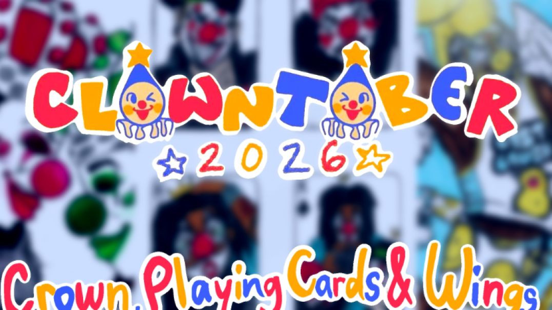 ⁣Clowntober Day 10-12 (Crown, Playing Cards, and Wings)