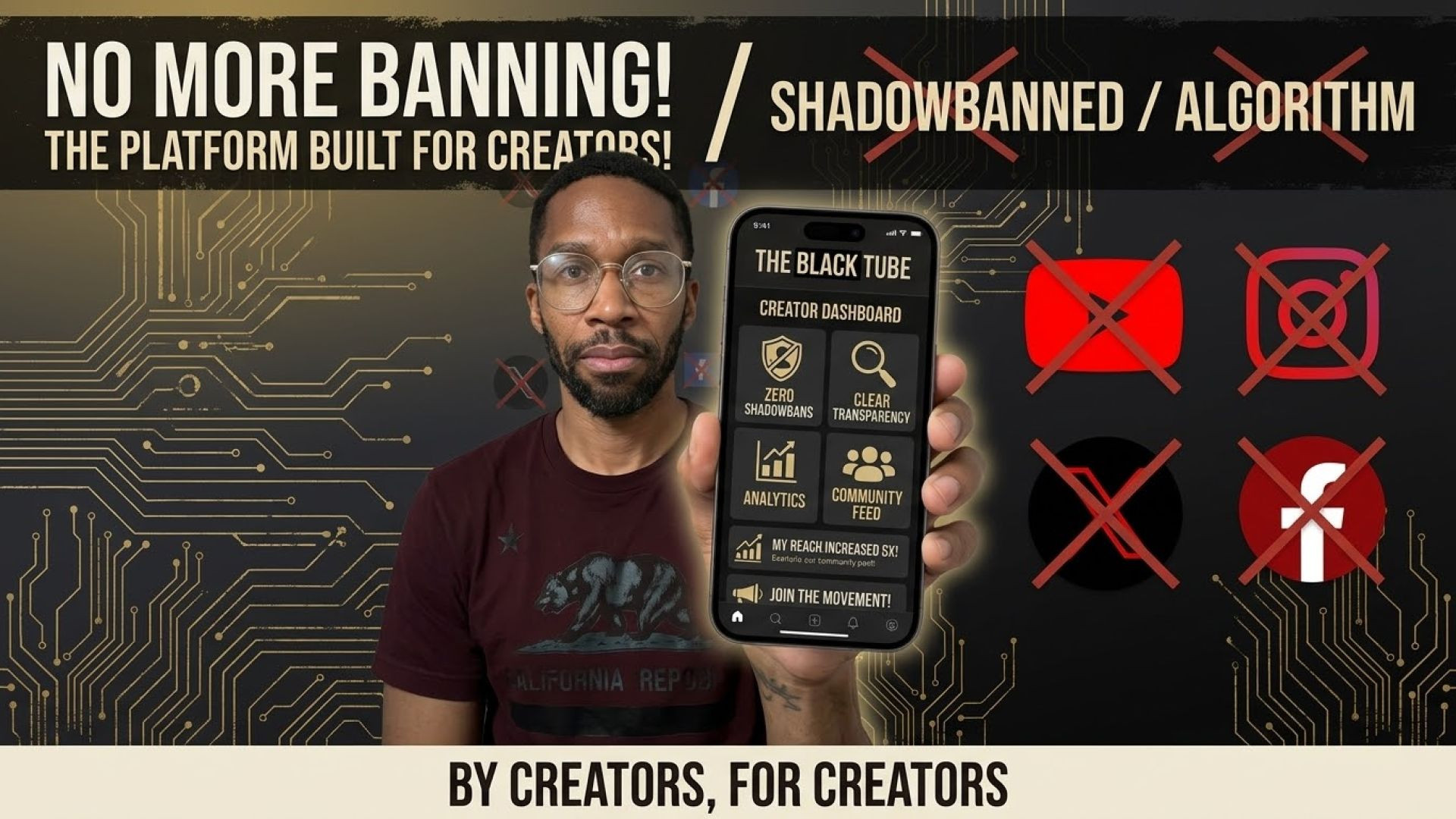⁣The Platform Built to Stop Shadowbanning: The Black Tube