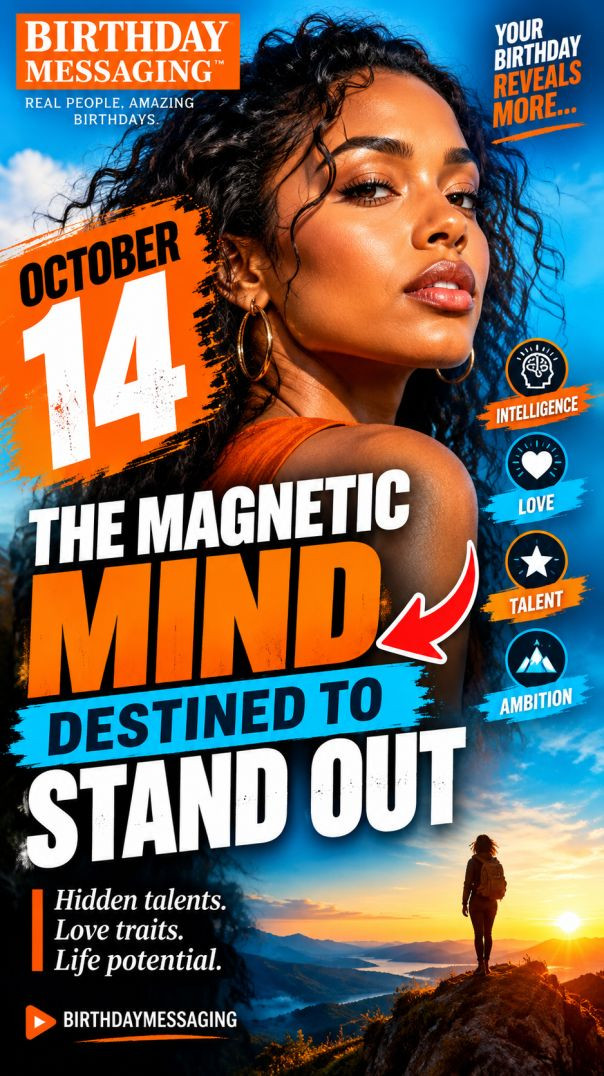 October 14 The Magnetic Mind Destined to Stand Out 🔥
