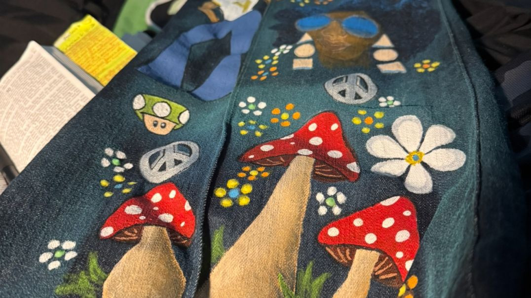 Painted denim jeans-2