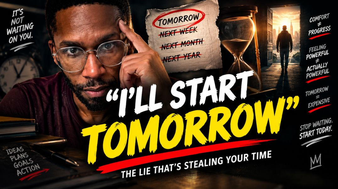 ⁣Nobody plans to waste 10 years. It just happens one "tomorrow" at a time.